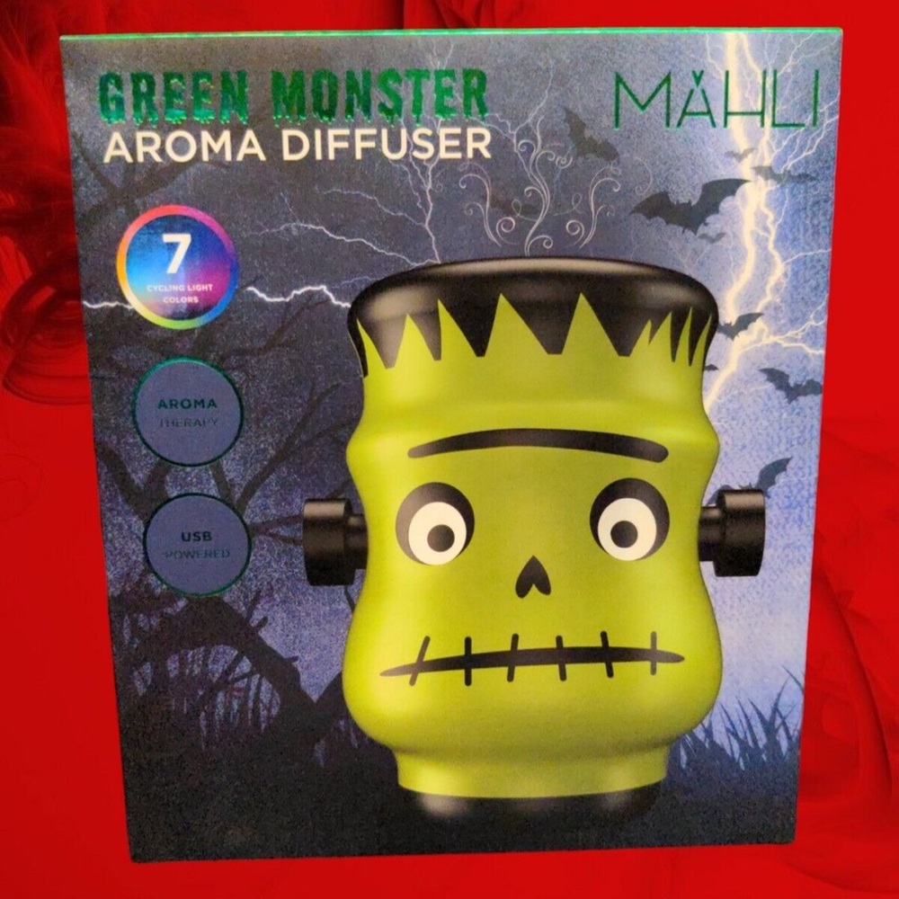 2024New Mahli Halloween Frankenstein green, monster Aroma Diffuser HTF TikTok